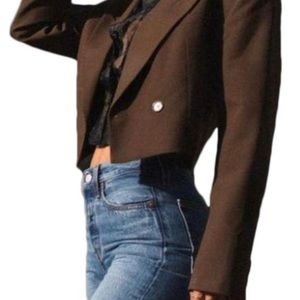 Zara Cropped Jacket.NEW sz L